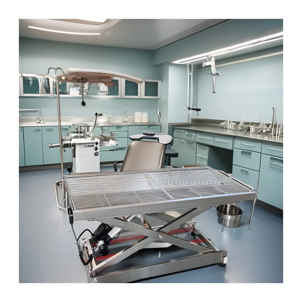 Electric Lifting Table Clinic Equipment Vet Surgical Table Surgical Table Stainless Steel  Veterinary Electrical Operation