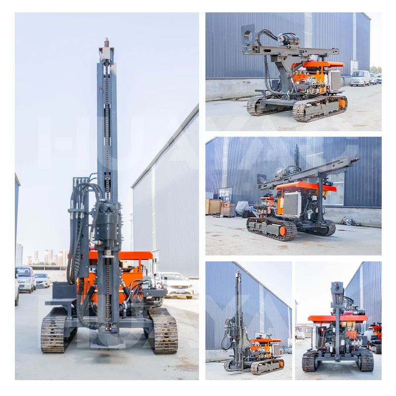 High-Efficiency Photovoltaic Solar foundation Pile Driver piling machine equipment- Suitable for Solar Power Projects