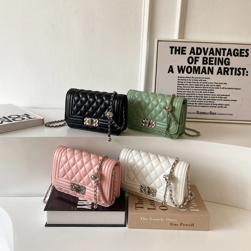 Sac Pour Femm Luxury Brand Designer Handbags Women Pu Leather Classic Small Chain Quilt Purse Satchel Crossbody Shoulder Bags