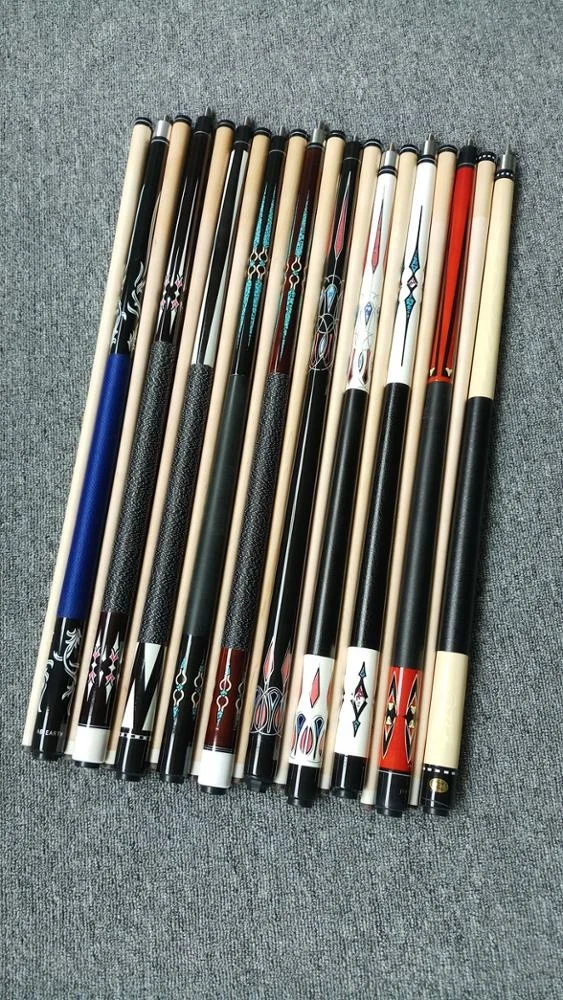 xmlivet Maple wood Pool cues 11.75mm/12.75mm/13mm Billiards cue sticks Cheap custom cues Professional Decal Cue lathe China