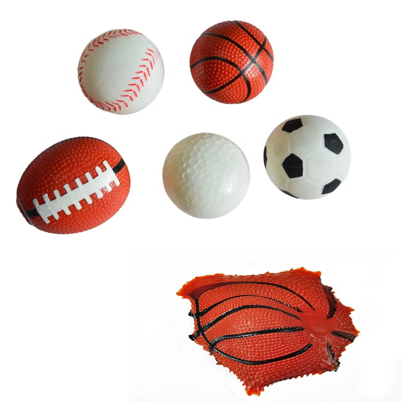 Non-toxic Custom Shape TPR Stress Relief Antistress Squeeze Sticky Tomato Splat Balls For Kids