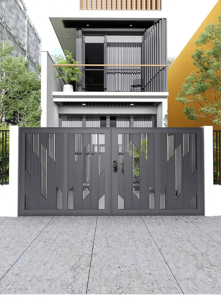 Handle set glass smart lock electric lock shower glass window screens door lever lock boundary wall gate design