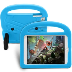 Kids EVA Shockproof Handle Protector Stand Cover Rubber Silicone Tablet Case For iPad 10.2 Pro 11 2020 Mini 5 T290