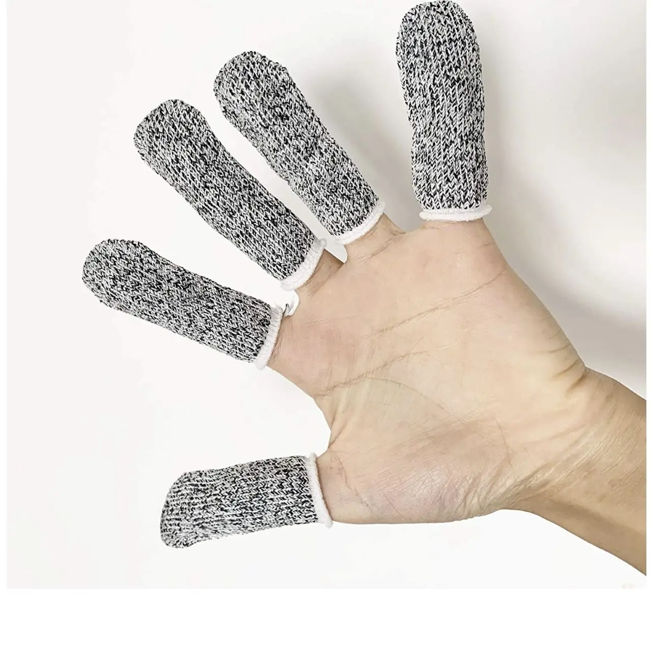 
Hot Selling Cheap Custom Gray HPPE Gloves Cut Resistant Anti-cut Finger Gloves 