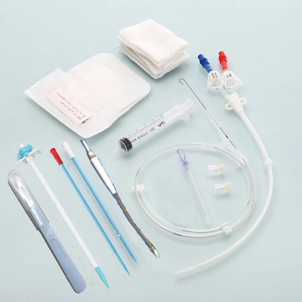 Long term Hemodialysis Catheter Kit is made from premium which has excellent quality biocompatibility unique catheter design