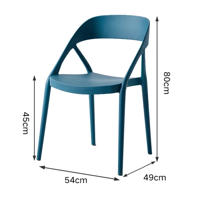 Hot sale Nordic armrest backrest leisure plastic chair for personalized restaurant home