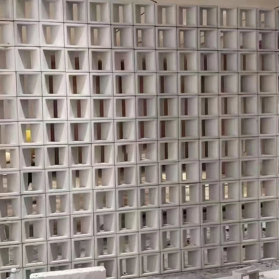 Hotsale cement concrete 3D hollow block interior decoration spot supply hollow brick