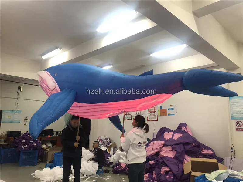 Marine Theme Party Light Inflatable Whale Sea Animals Model for Parade Event