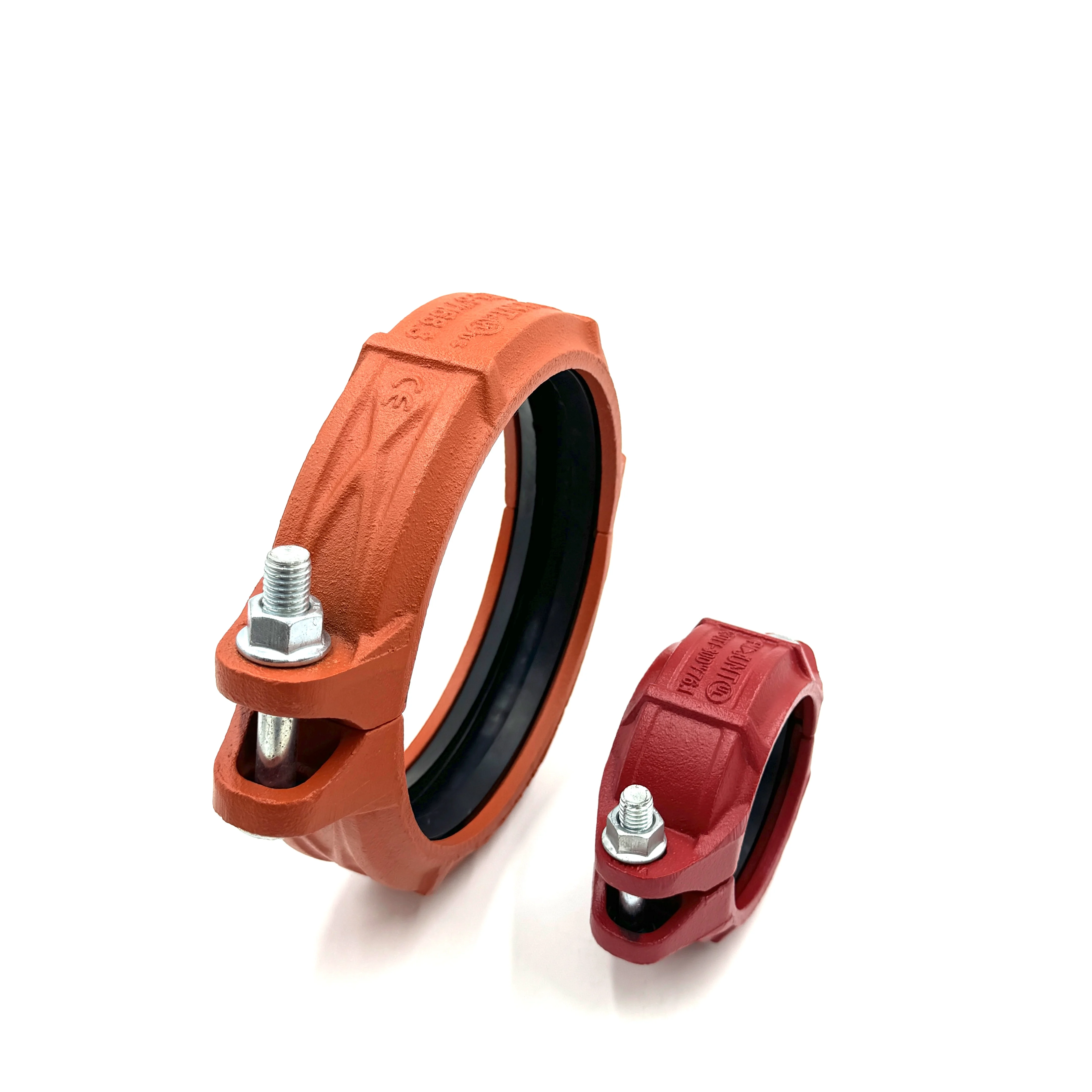 FM Custom FM OEM ODM Fire Fighting Grooved Ductile Iron Pipe Fitting Flexible Coupling Groove Casting
