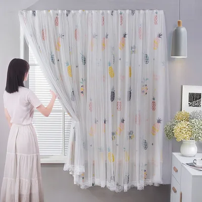 Magic sticks self-adhesive east install high shading hot style blackout curtain