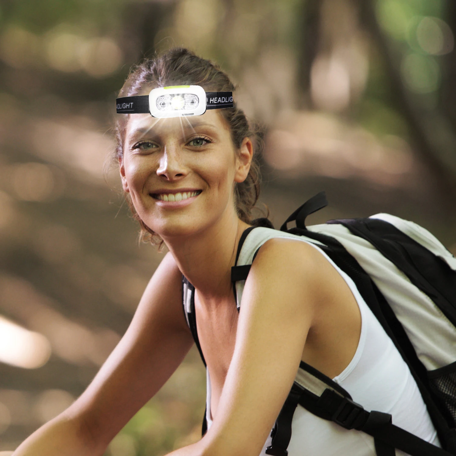 Induction hands control sensor rechargeable headlamp Mini Headlights