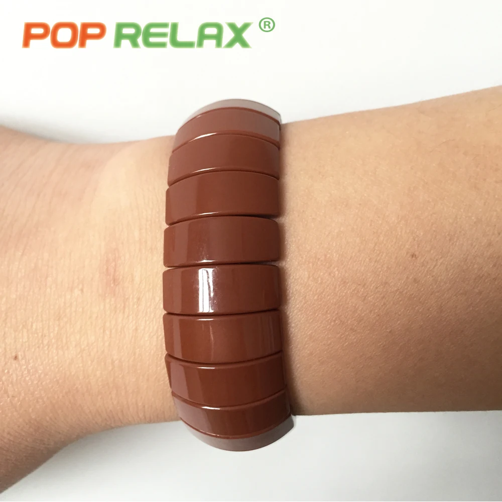 kalung kesehatan Korea germanium health care bracelet negative anion balance bracelets powerful energy tourmaline stone bangle