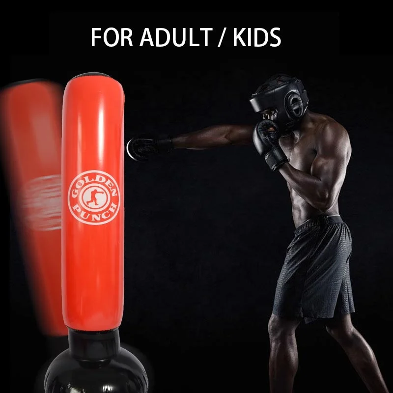 Inflatable Punching Boxing Bag Free Standing Toys Funny Party Birthday Gift Kids Inflatable Punching Bag