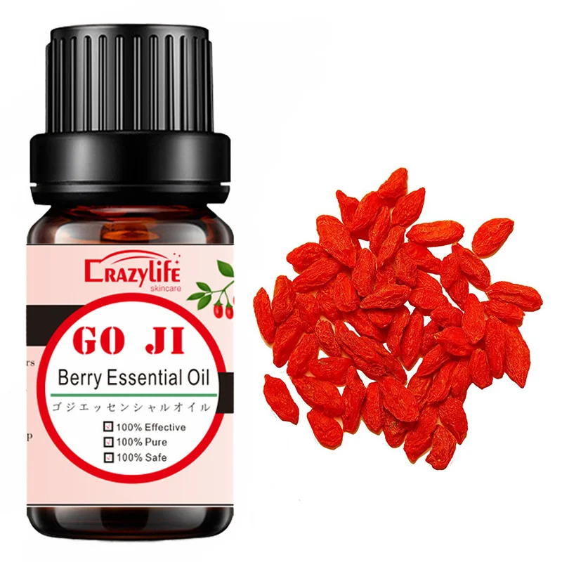Anti-wrinkle anti-aging Hyaluronic acid goji berry Essential oil rose aroma Chinese Wolfberry Facial Serum cream whitening