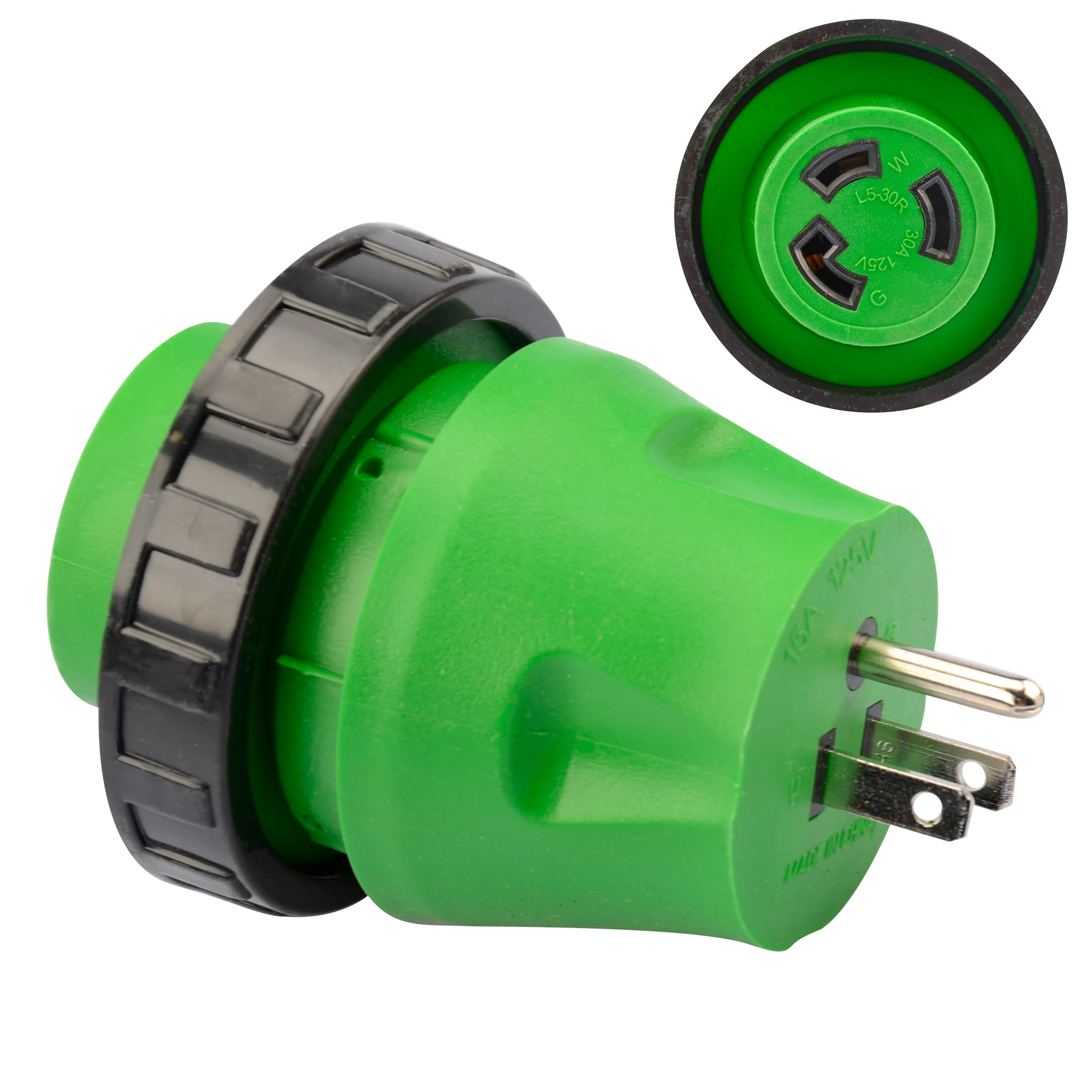 RV Parts 15A to 30A RV Power Cord Male to Female 3-Prong 125V AC Camper Van Generator Cable Adapter Electrical Converter Plug