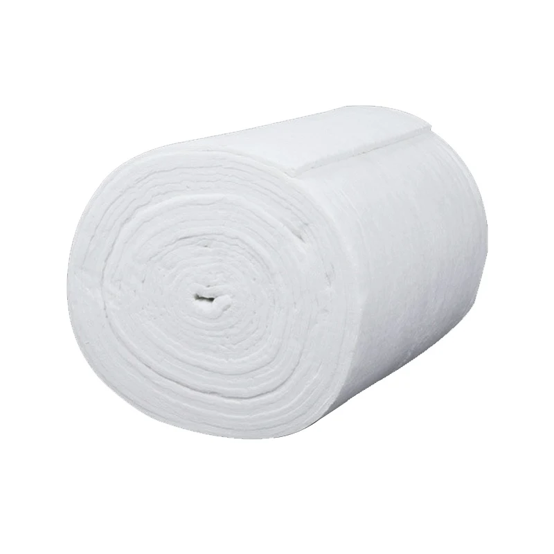 China Custom Size  1360C Pure White Refractory Ceramic Fiber Insulation Blanket for Chemical Industry