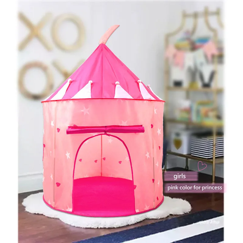 YF-W1101  High Quality Portable Indoor Party Pink Play House Tent Baby Crawling Tunnel Play House Children Tent