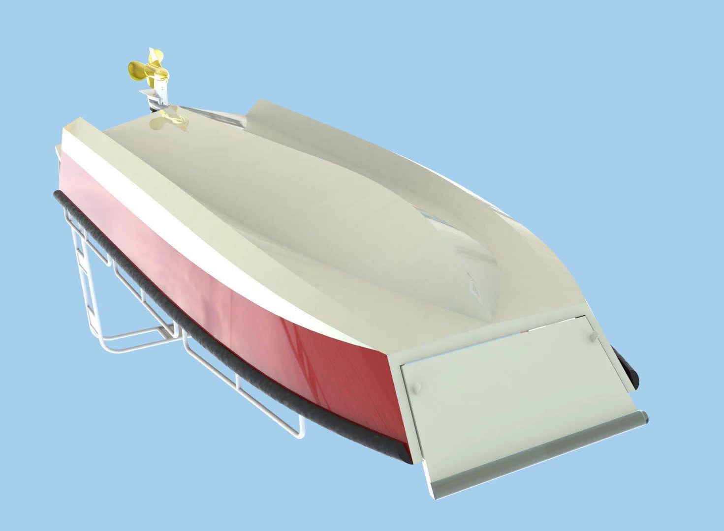6 m aluminum landing craft working barge boat for marine construction