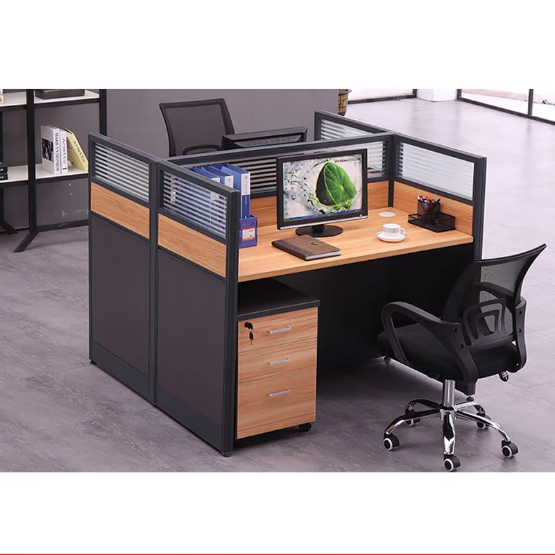 В форме буквы L рабочей станции офисная мебель деревянный офисный стол матч и