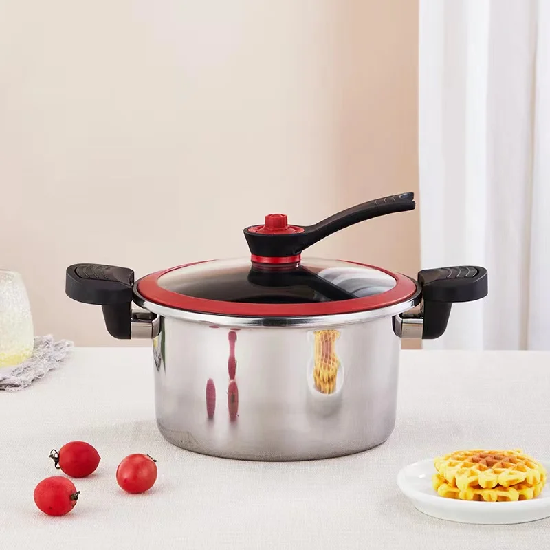 Quick-simmering cookware vacuum micro pressure pot stainless steel 304 gas and induction pressure cooker