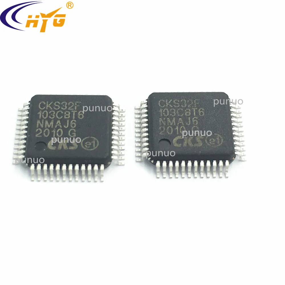 Запасной микроконтроллер CKS32F103CBT6 совместимый с STM32F103CBT6 оригинальный пятно