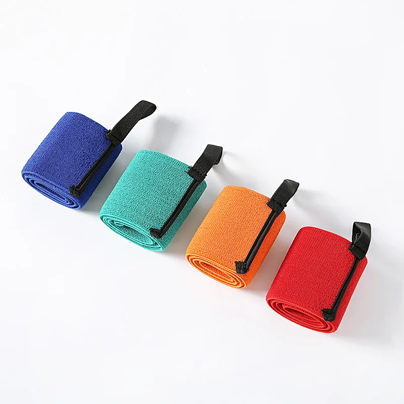 Convenient Absorbable Breathable Multicolor Elastic Wrist Support Gym Belt for Pain Relief