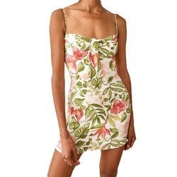 Women  Flora Print Dress Sexy Summer Dress  Holiday mini dress