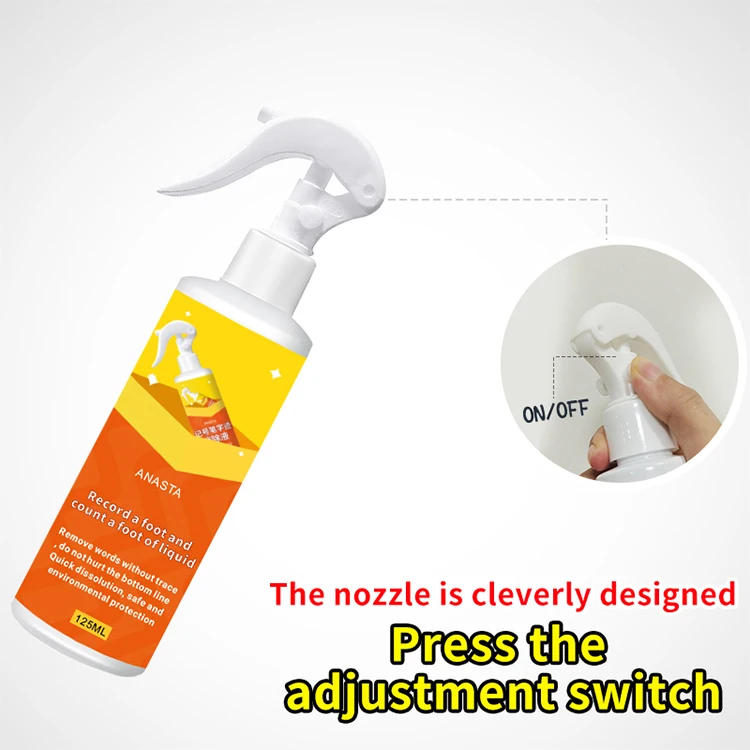 ANASTA OEM School Supplies Permanent cleaner instant Isk stain remover spray