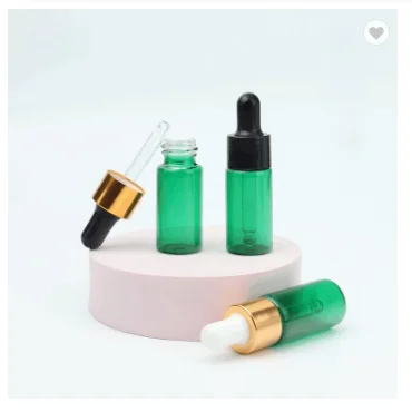 macaron color pink violet yellow blue green flat shoulder essential oil glass dropper bottle 30ml 1oz for serum