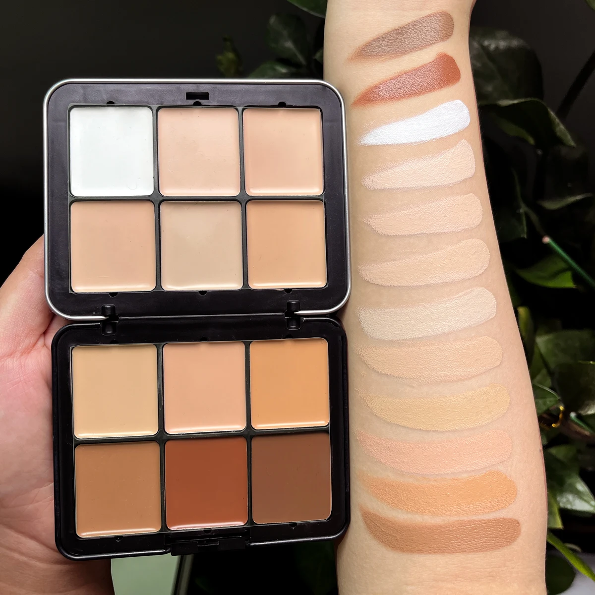 Custom cream long lasting concealer private label full coverage matte concealer palette vegan cruelty free 12 colors concealer
