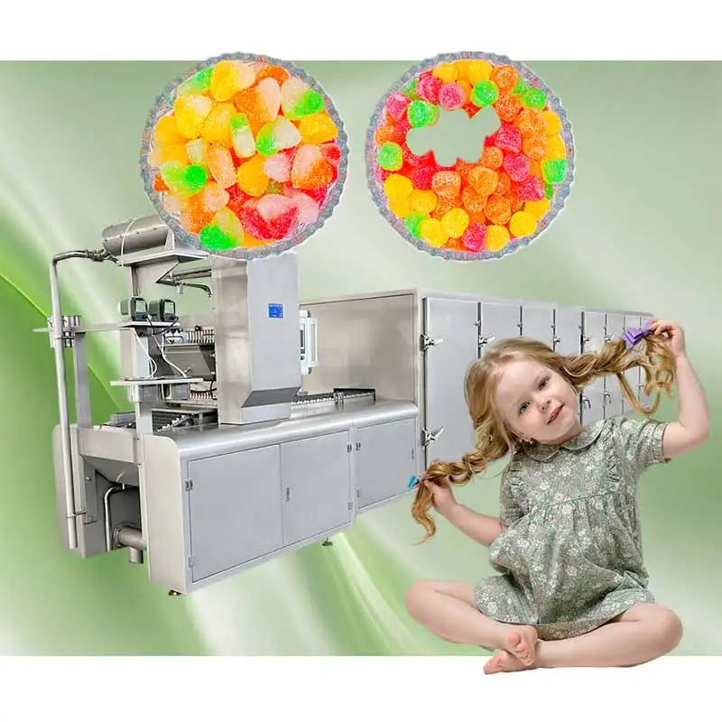 100kg/h Gummy candy depositing machine gummy bear depositing machine pectin jelly gummy soft candy making machine