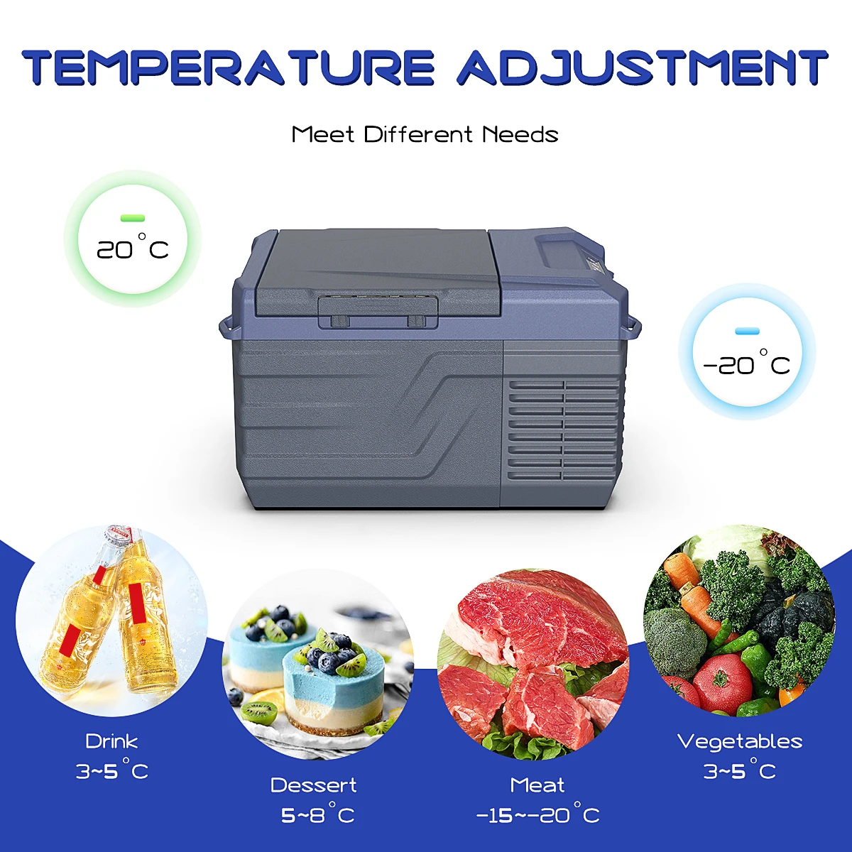 MU NL9 Electric AC Compressor Power 12 Volt Travel Car Camping Cooler Portable Car Freezer Refrigerators