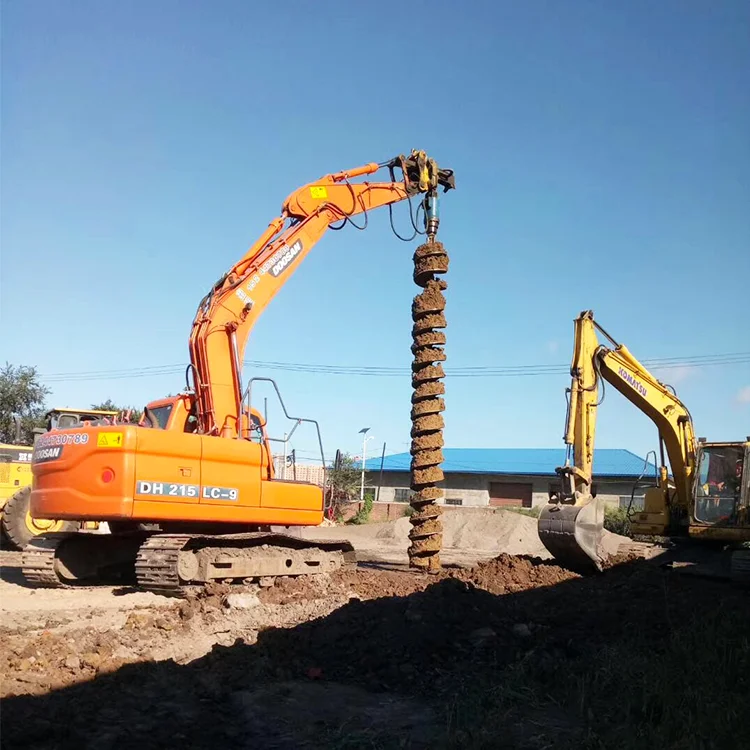 Efficient Tree Planting Earth Auger with Tractor Post Hole Auger and Skid Steer Auger Attachment