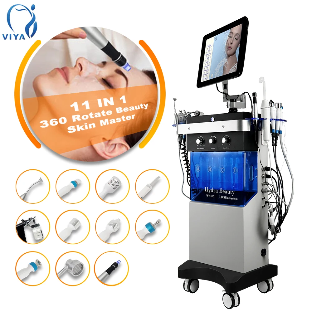 11 in 1 hydra facial cleaner machine pdt facial machine high pure oxygen jet peel  for Aesthetic medicine