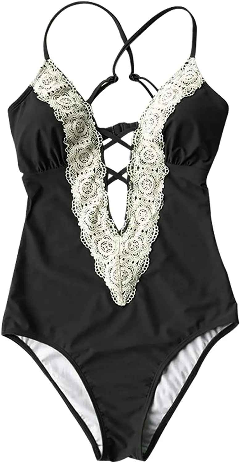 Summer Night Club lace Sexy Swimsuits for Women one piece Sheer Women Bathing Suits