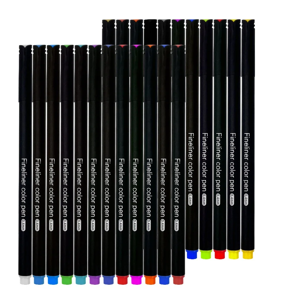 Journal Planner Colored Fine Point Markers Drawing Pens Porous Fineliner Pen