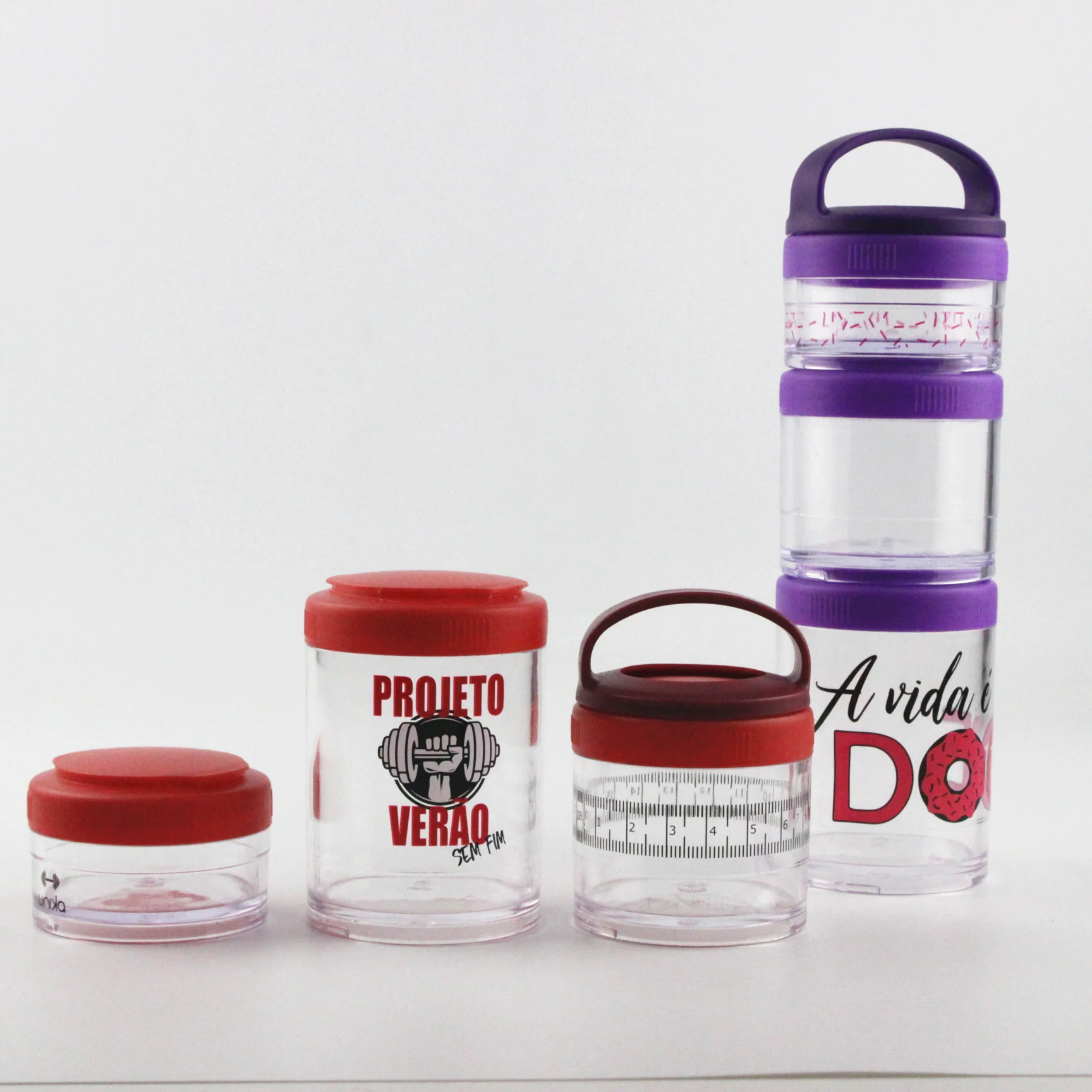 Stack Protein powder container Lock Storage Jars