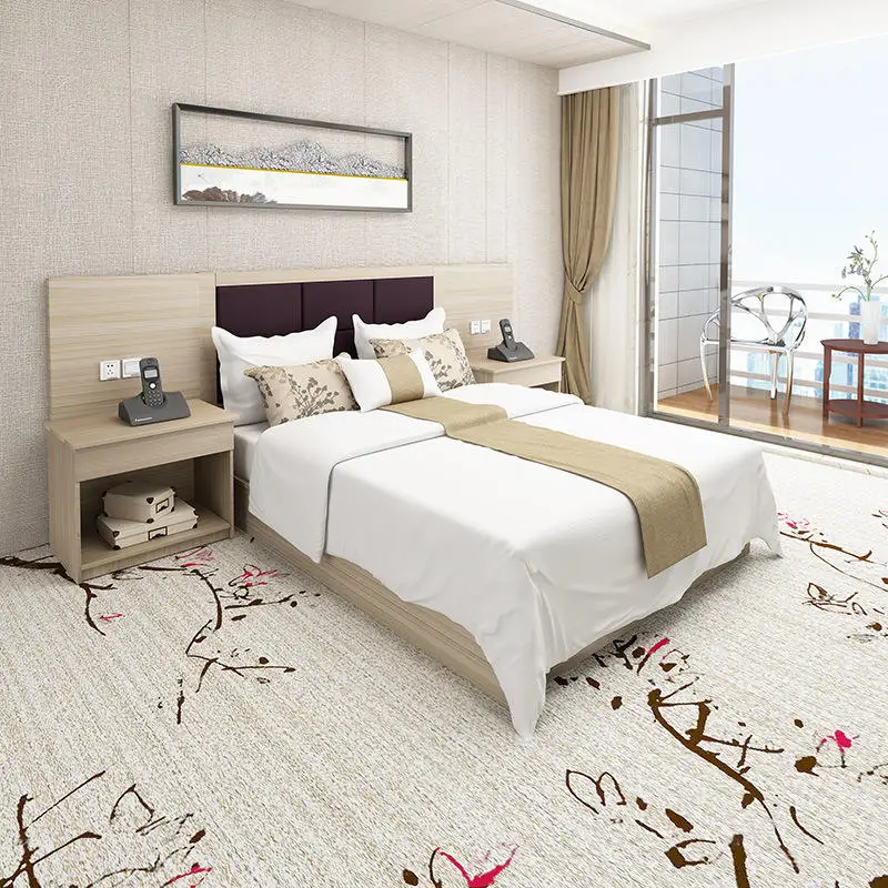 Hotel Hotel Accommodation Double Bed Single Bed Full Furniture Apartment Rental Room Furniture Set Bedroom Set Wood Modern