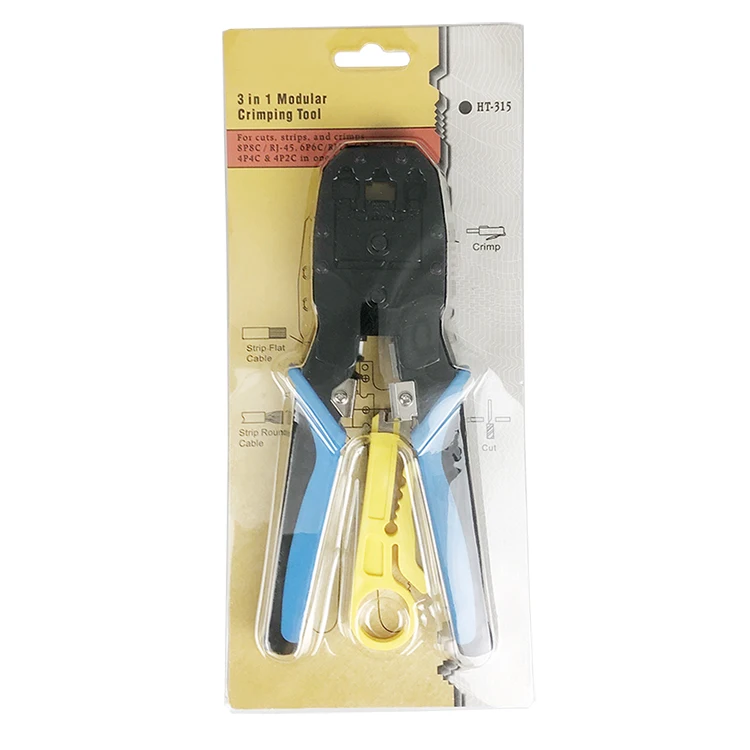 4p/6p/8p Crimper RJ11 RJ12 Network Crimping cable RJ45 Tool with Stripping knife Hand wire Pliers tool