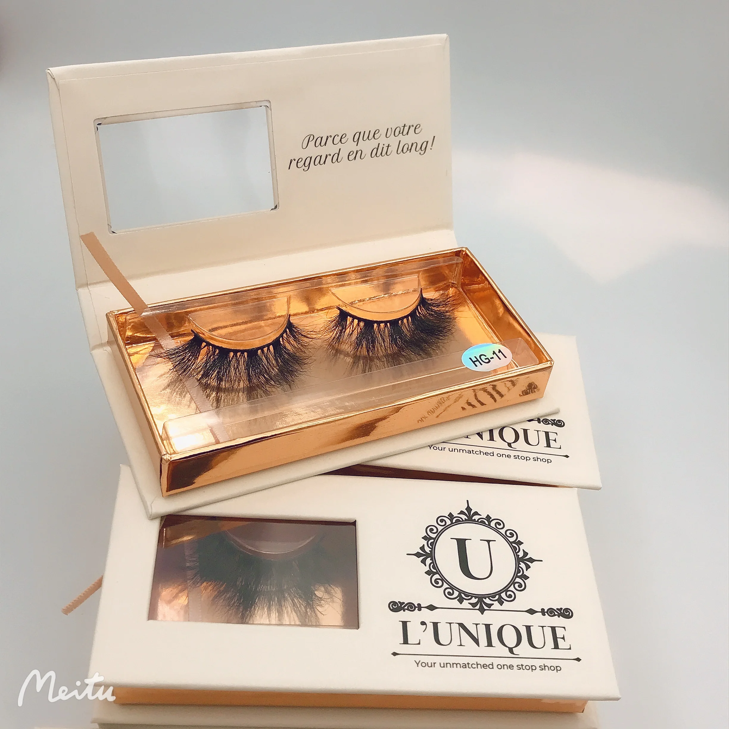 
Wholesale 3d/5d 25mm full strip eyelash extension real mink eye lashes private label packaging box vendor false mink eyelashes 