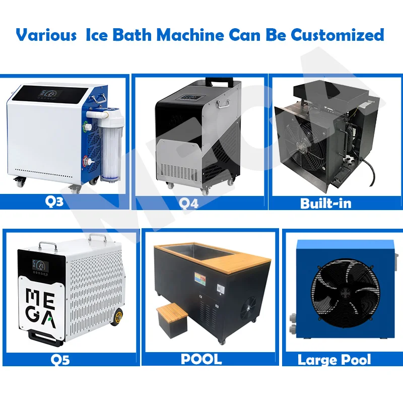 Sauna Rooms Athletes Recovery  Monoblock Refrigeration Unit Cooled Plunge 1/2Hp With Filter