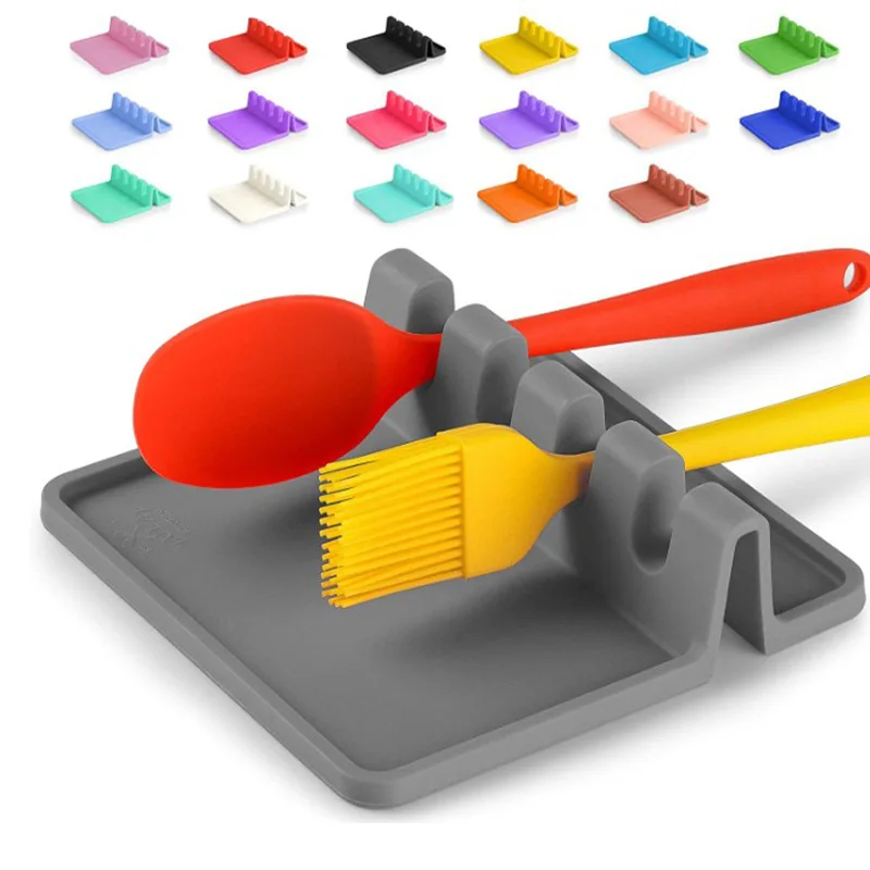 Cookware Gadgets Silicone Kitchenware Pad Utensil Holder for Cooking