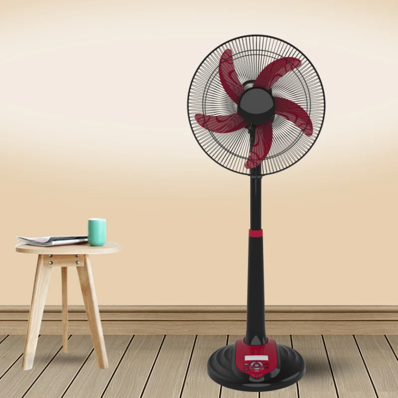 16 Inch Rechargeable Stand Fan with Lead Acid Battery With remote Charging Household Fan