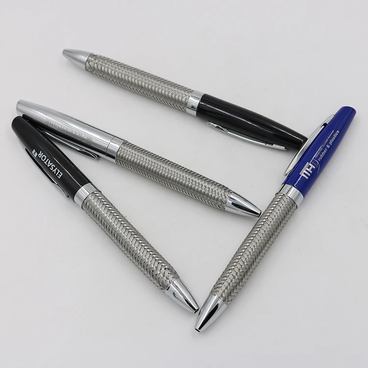 Promotional Ball Pen,Stainless Steel Wire Braid Metal Pen
