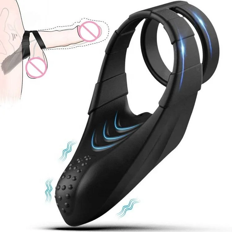 Popular vibrating anal plug wearable cock ring Penis rings penis pump enlarge penis  prostate massager sex toys for male