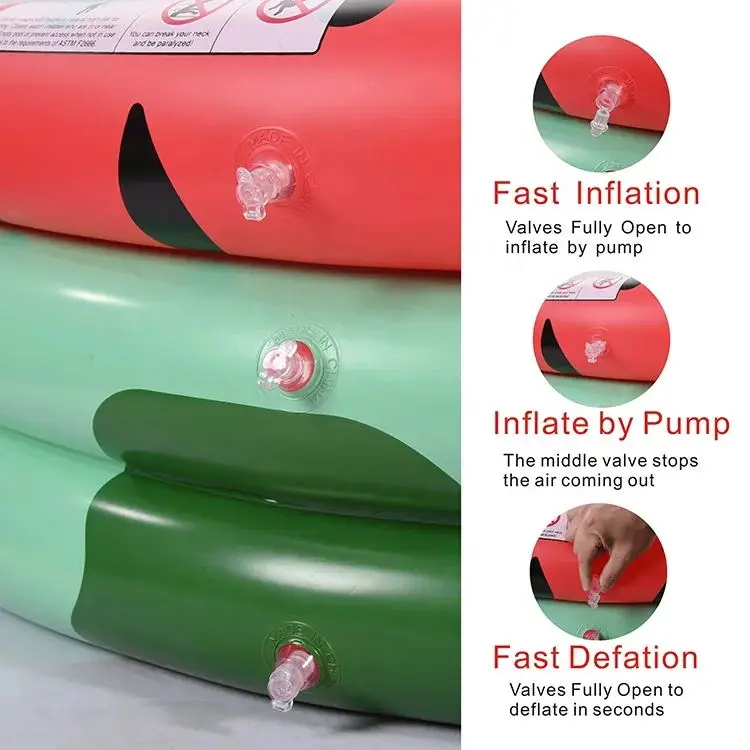 Inflatable Pool Float Manufacture Round Inflatable Outdoor Kids Swimming and Wading Watermelon Pool for Ages 2 and Up