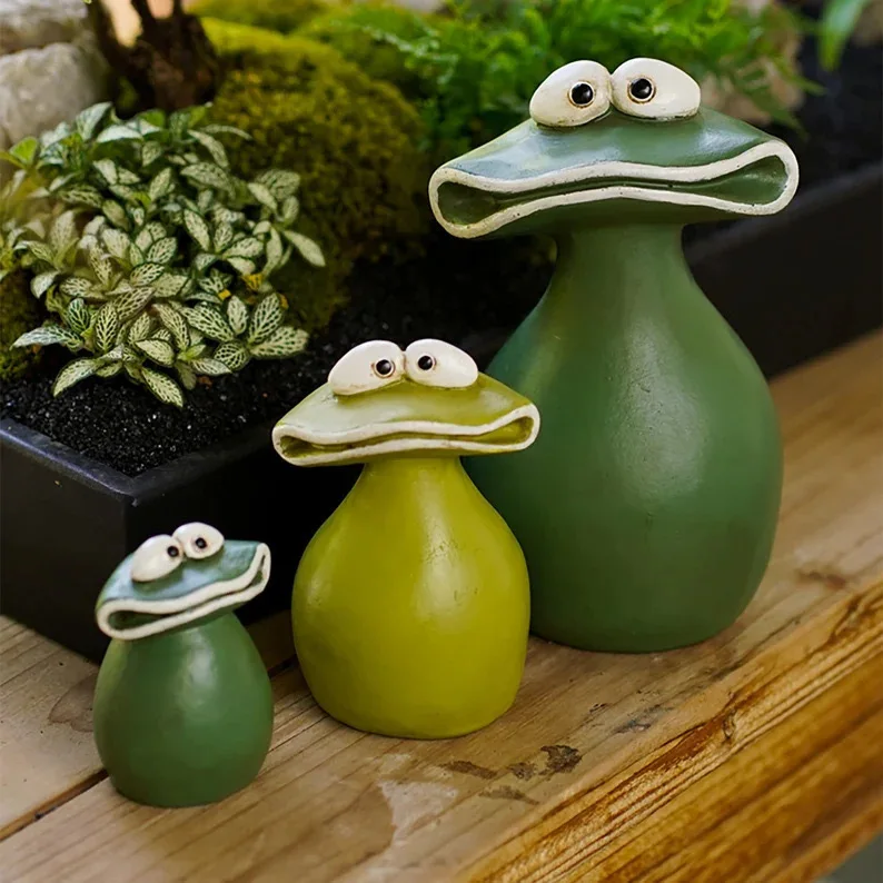 Wholesale Fun Frog Ornaments Resin Crafts Home and Garden Decorations