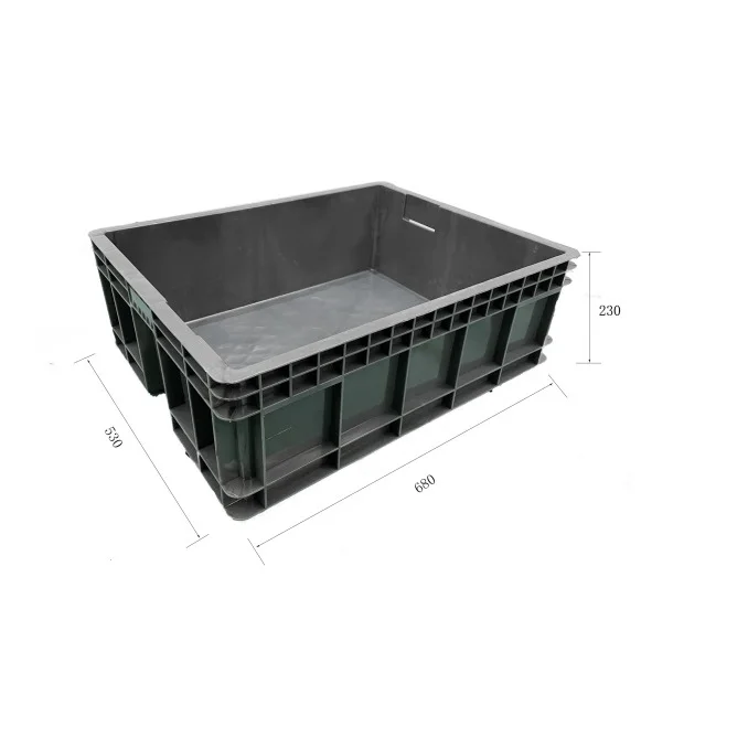 Euro Logistic Storage Moving Turnover Crate Box Large Stackable Wholesale Plastic Plastico Plastic Transport Solid Box