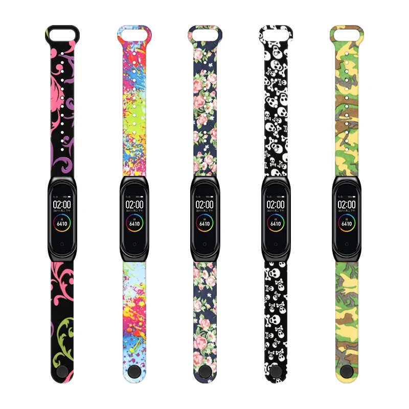Personalized Strap  Mi Band 4 and Mi 3 Strap for Xiaomi Watch Metal Tray Printing  Watchstrap