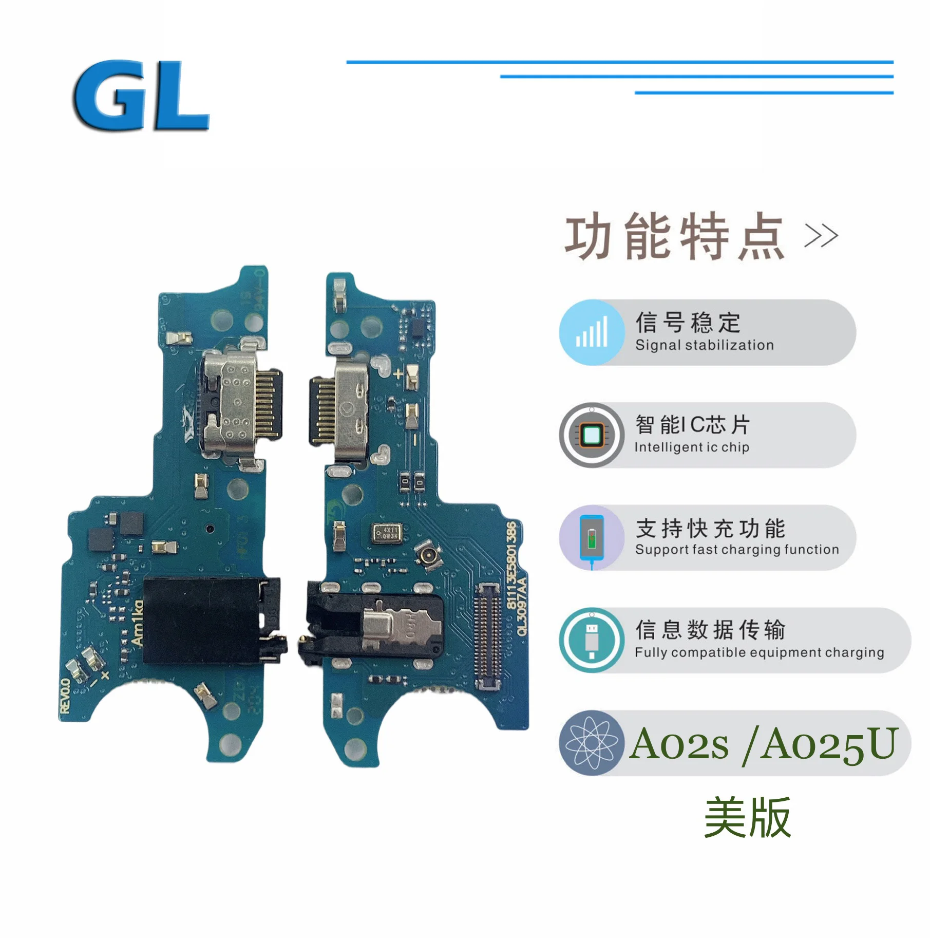 IIDA For Samsung Galaxy A10e A20 A50 A70 A80 A10s A01 board USB Charging Port Flex Cable Board phone repair part